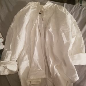 White button down